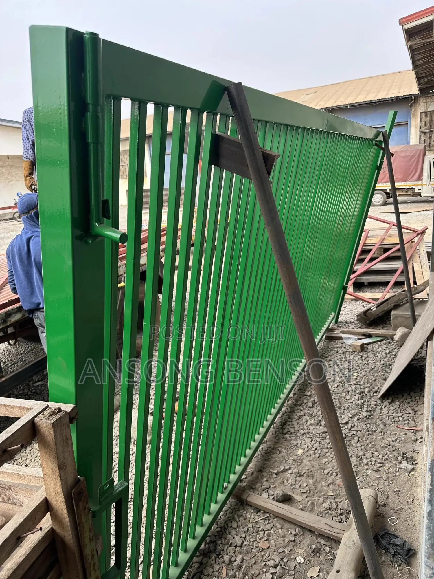 Galvanized Steel Coated Gate Available