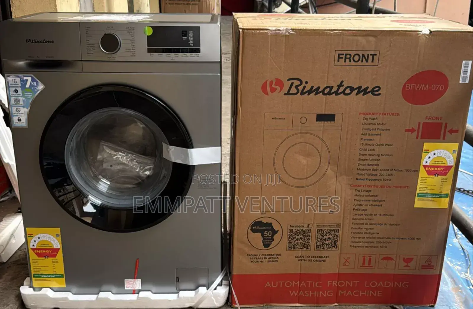 Binatone Fully Automatic Washing Machine 2yrs Warranty