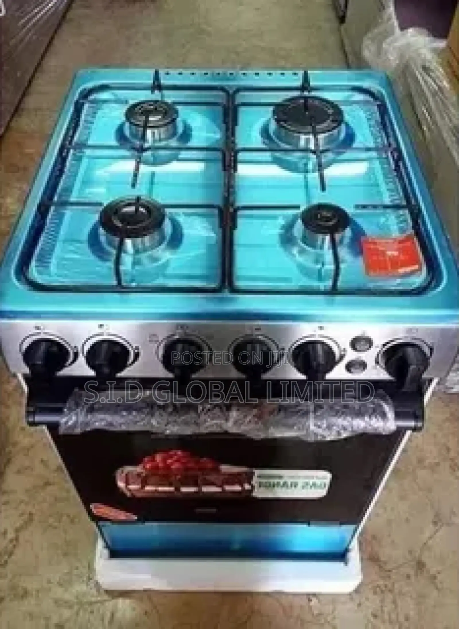 Open Up New MIDEA-4-BURNER-GAS-COOKER-SILVER-24LMG4G027