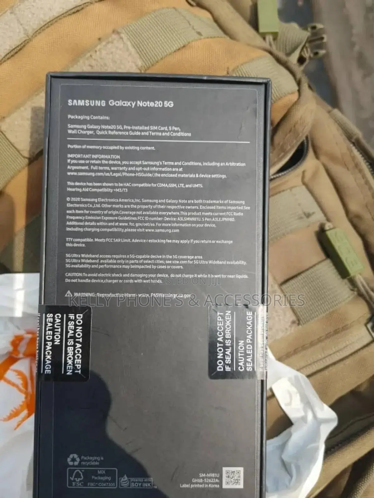 New Samsung Galaxy Note 20 5G 256 GB Black
