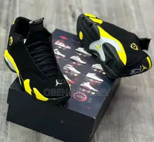 Original Jordan 14 Retro Black/Yellow
