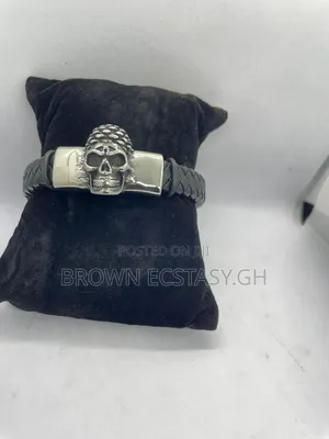 Skull Leather Bracelet