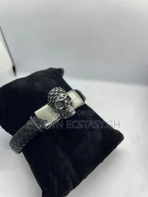 Skull Leather Bracelet