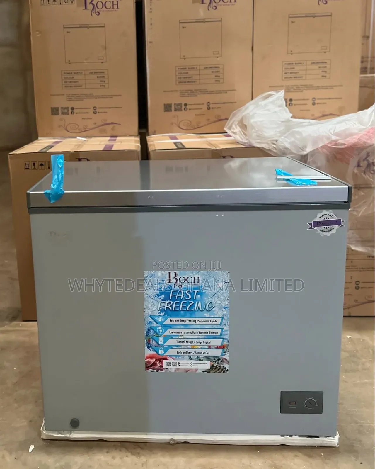 Roch 200l Chest Freezer| Energy Save| 5-Years Warranty| 2025