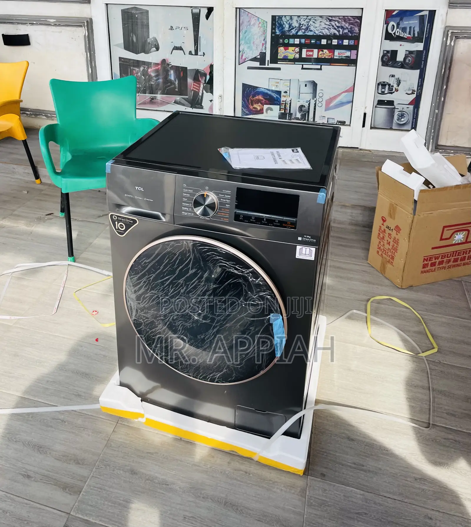 TCL 11kg Front Load Washing and Dry Inverter(Silver).