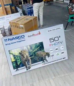 New Nasco 50 Inch Full HD Digital Satellite Television.