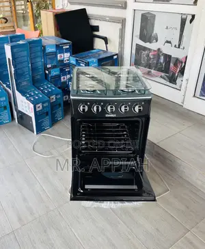 Unique Nasco 50x50 4 Gas Burner With Oven and Grill(Black)