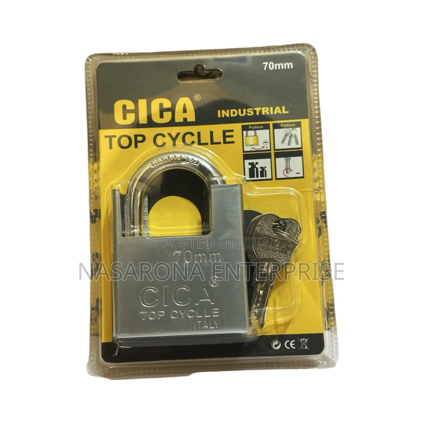 SC Cica Topcycle Security Padlocks 70mm (6 Pieces)