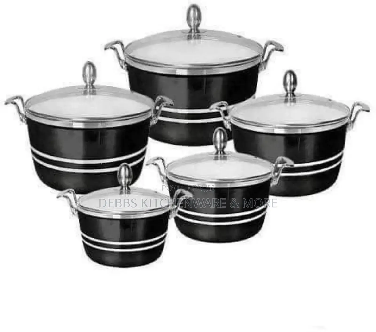 Beautiful and Quality Aluminum Cook Ware Set. 5psc