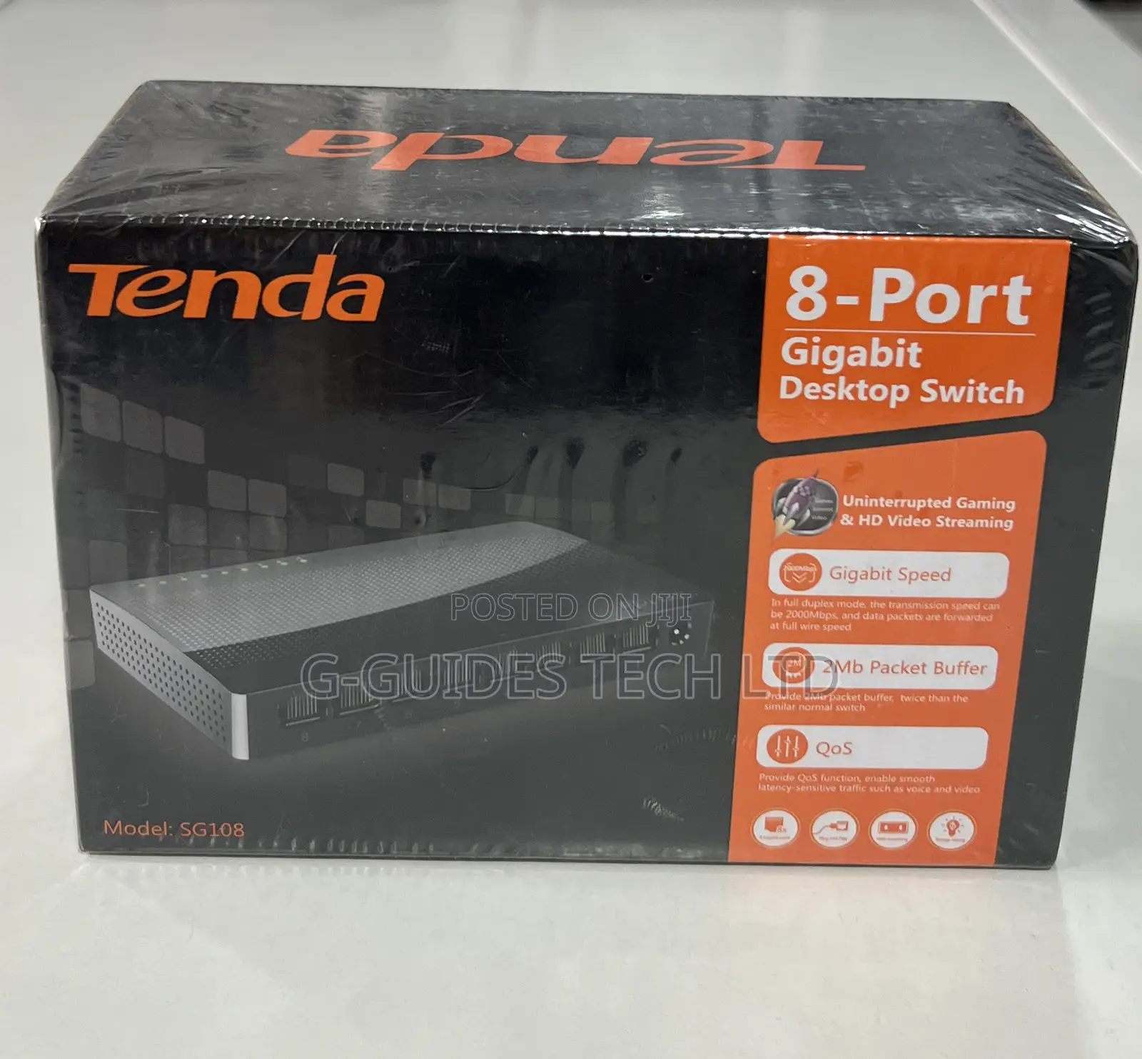 Tenda 8port Gigabit Desktop Switch, 8-Port GIGABIT SWITCH