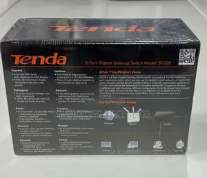 Tenda 8port Gigabit Desktop Switch, 8-Port GIGABIT SWITCH