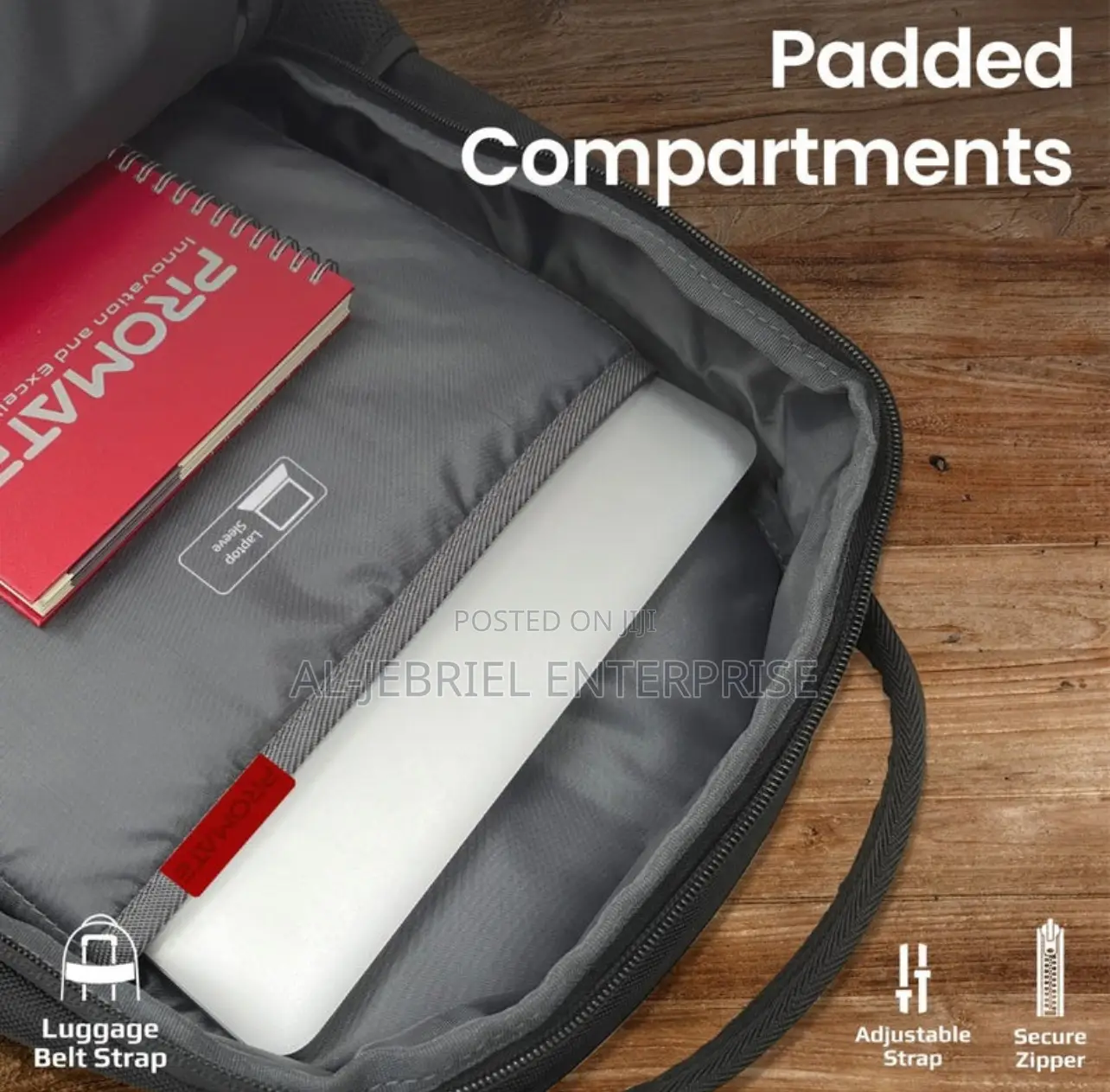 Stylish Look Promate Elitepack 15.6′′ Laptop Backpack