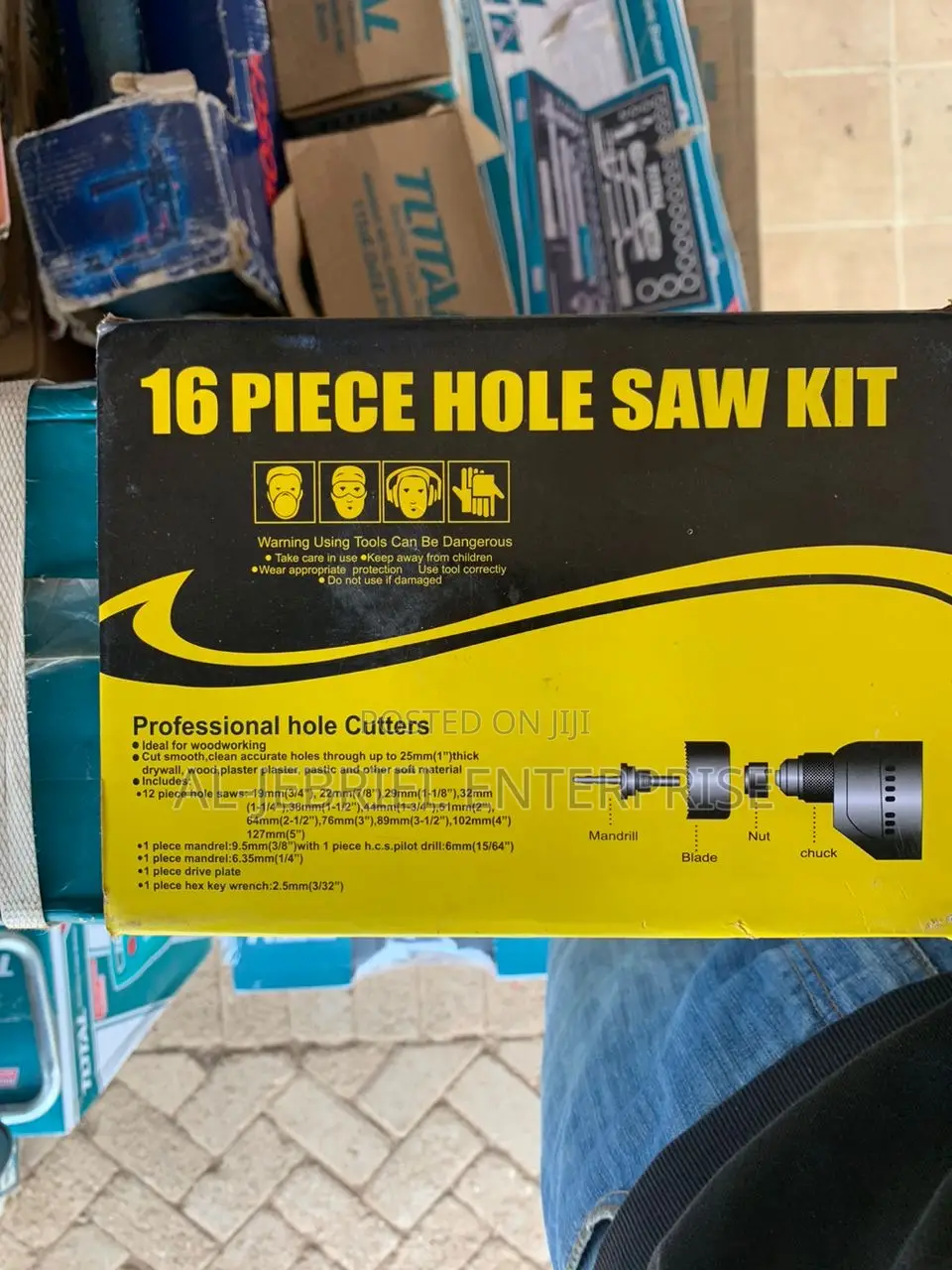 16 Piece Bi-Metal Hole Saw Kit Professional Hole