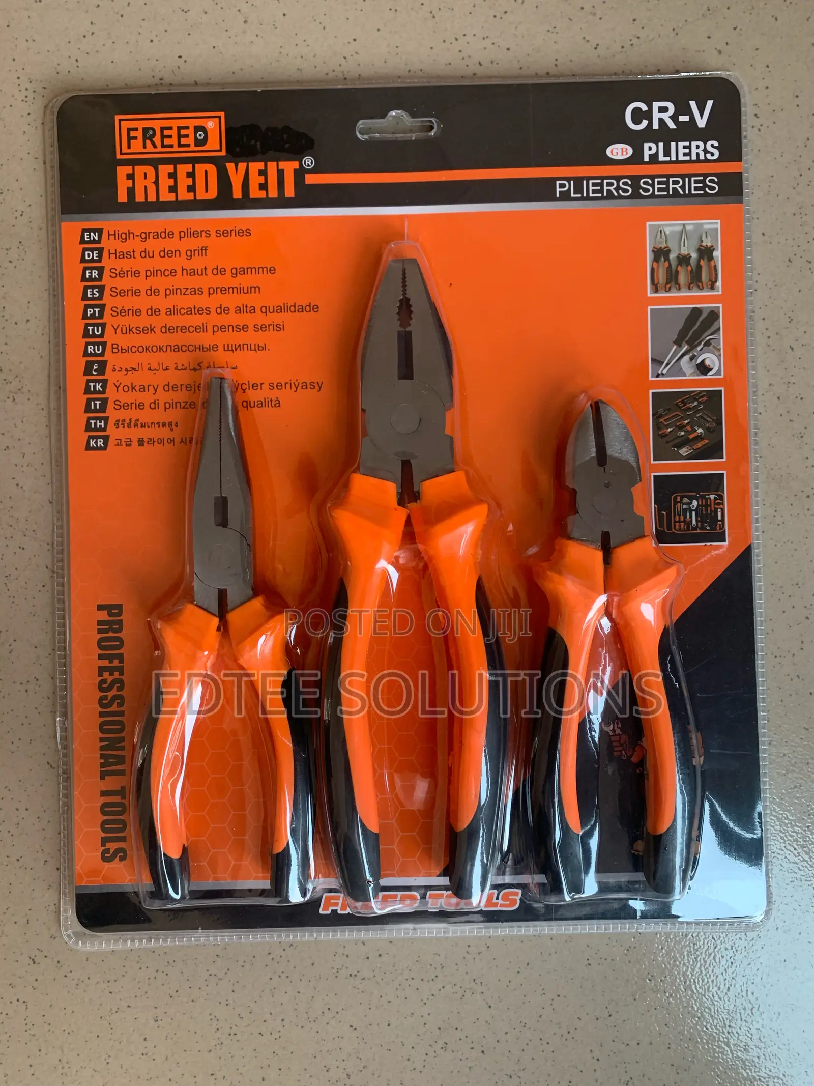 3pcs Cr-v Plier Set