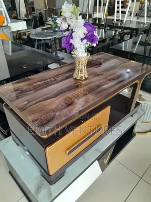 Coffee Brown Marble Table