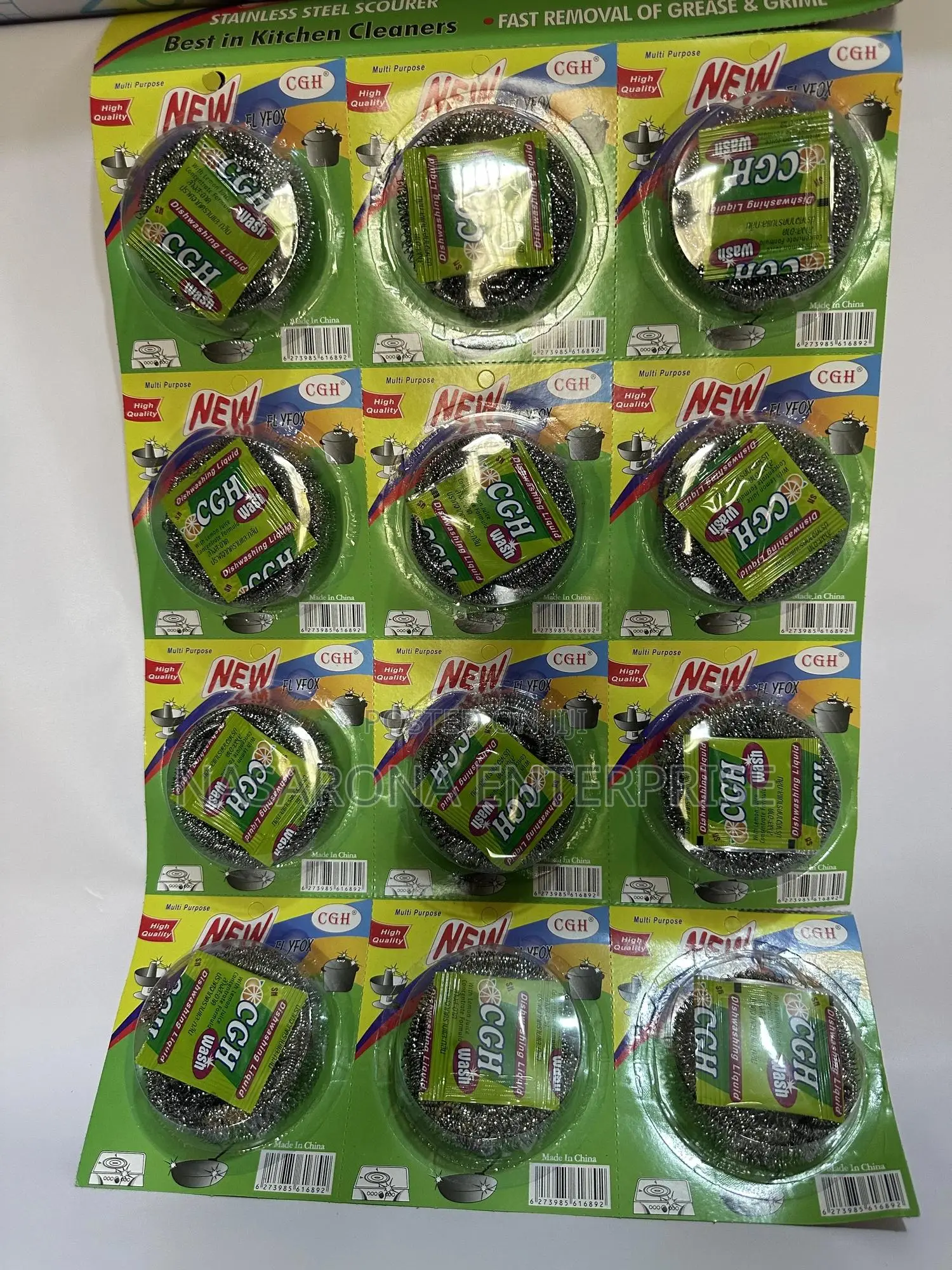 Silver Shine 12 Pieces ( Stainless Steel Scrubber) 14gx12