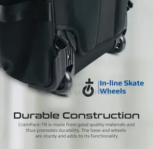 Promate CRAMPACK-TR Large Capacity Durable Trolley Backpack
