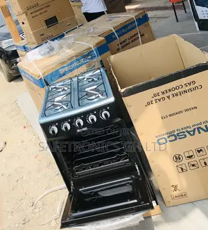 Efficiency Nasco 4 Gas Cooker Oven Black 50/50