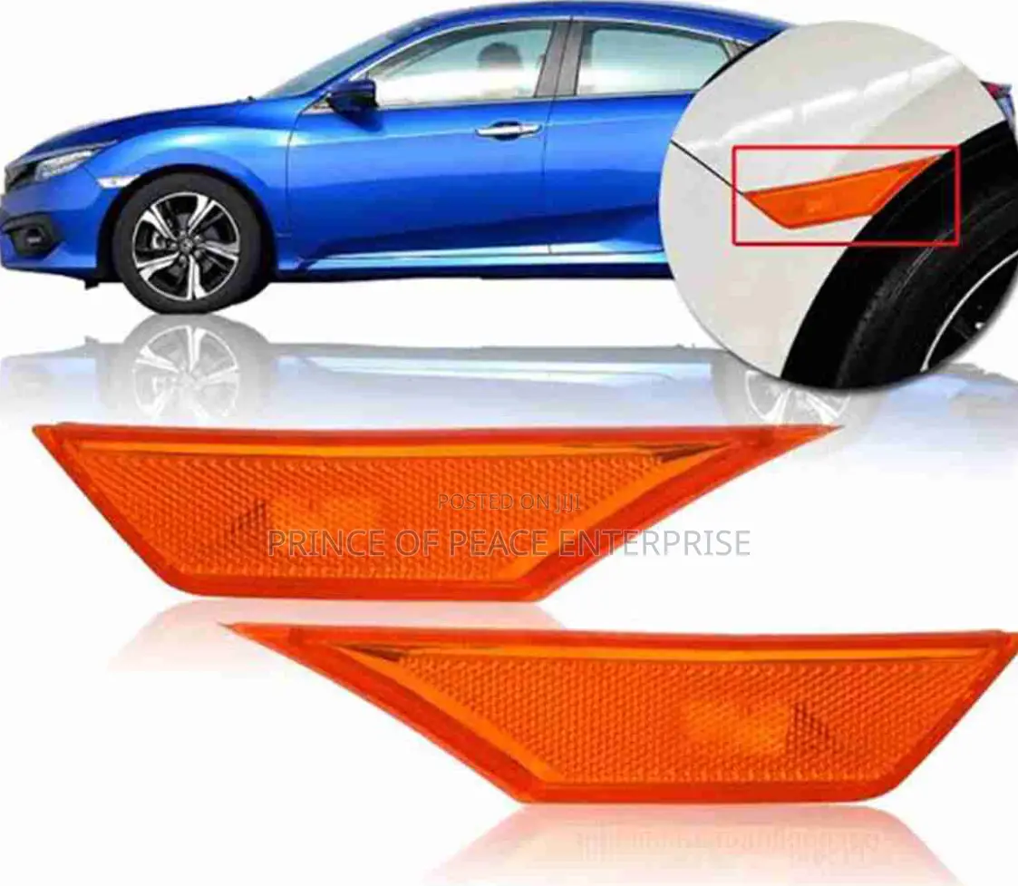Honda Civic 2016 17 18 19 20 21 22 Fender Reflectors Pair