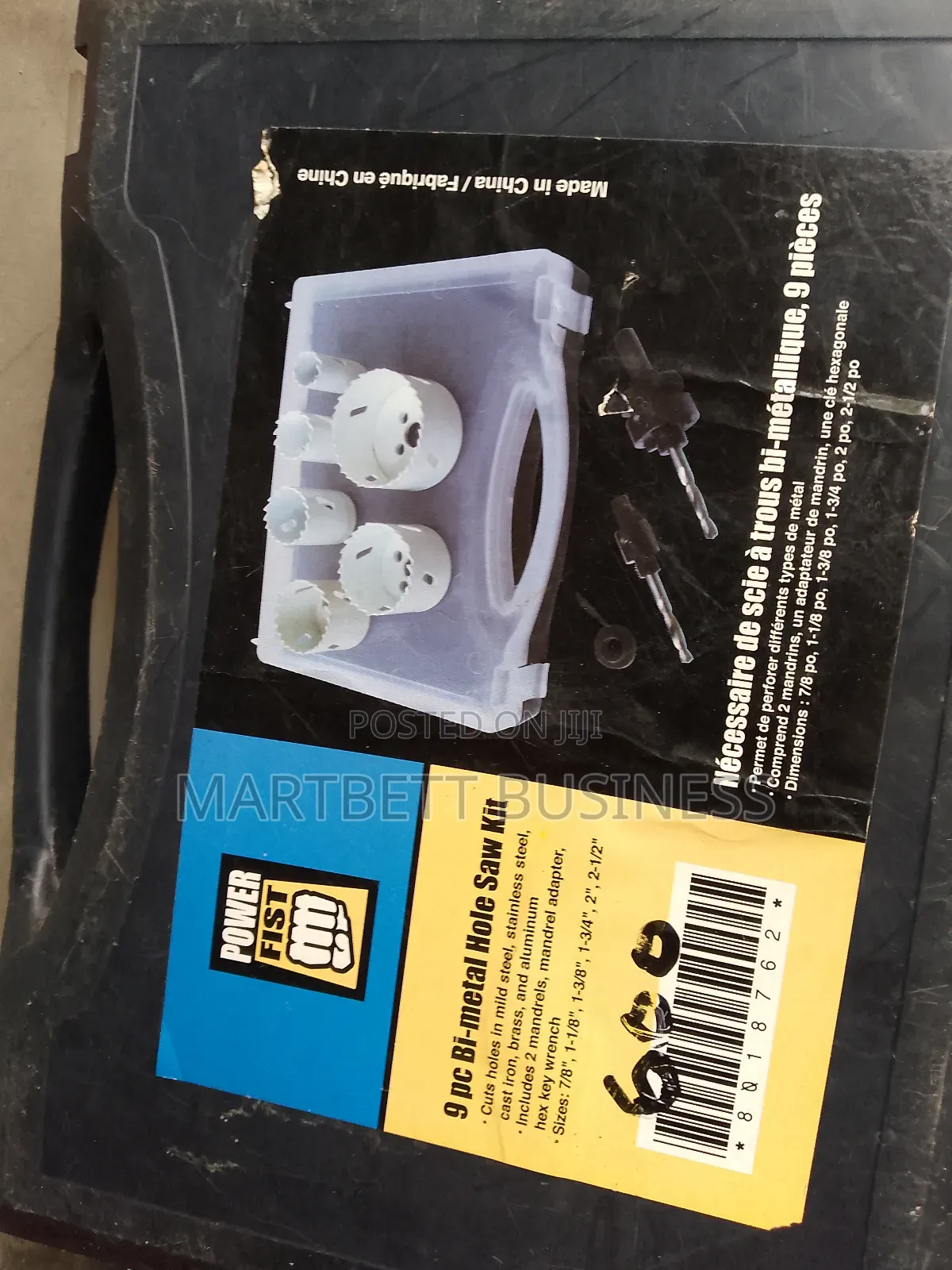 9cs Bi Metal Hole Saw Kit