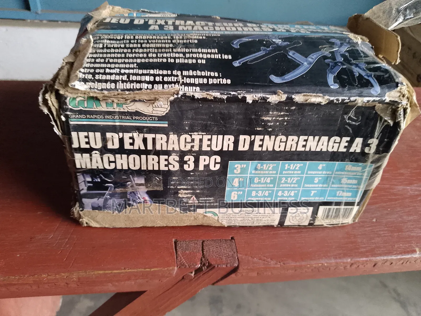 3pcs Jaw Gear Puller Set