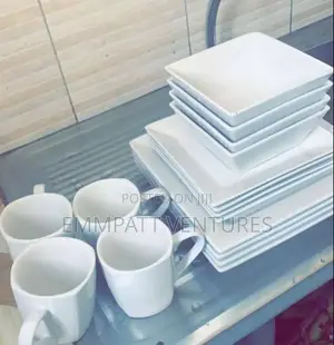 Set of Ceramic Plates and Cups