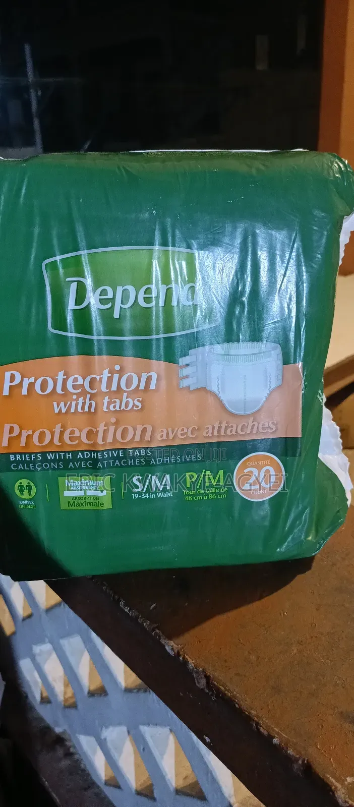 Depend Protection With Tabs, S/M, Max Absorbency, 20-Count