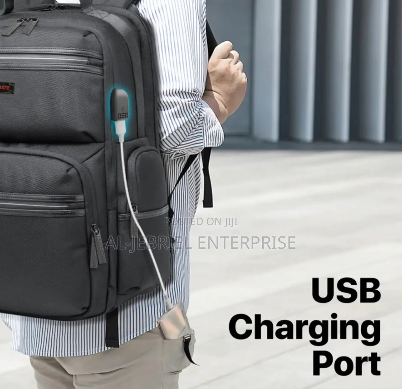 Stylish Look Promate 15.6′′ Laptop Backpack With USB Port