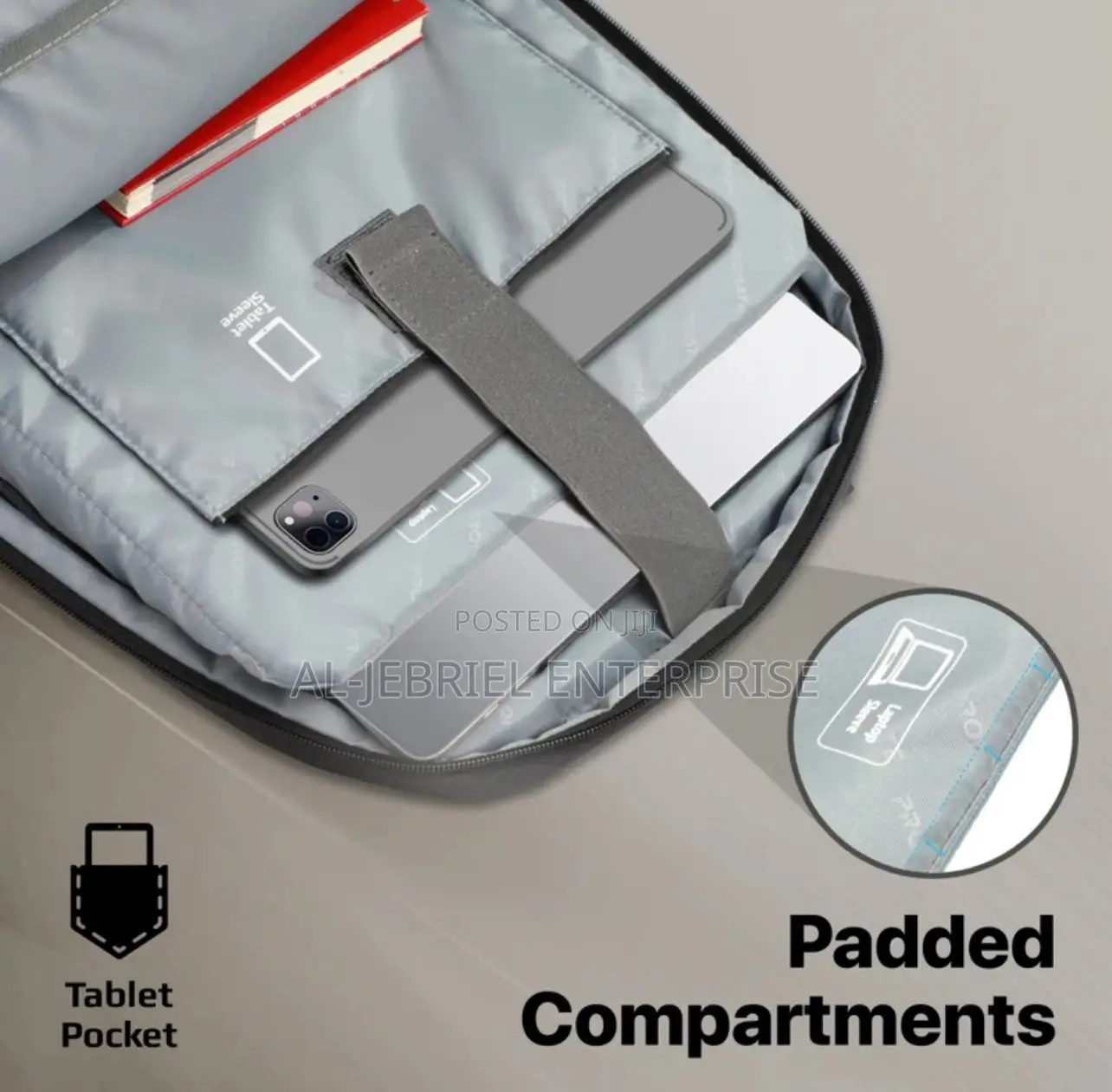 Stylish Look Promate 15.6′′ Laptop Backpack With USB Port