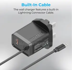 Promate ICHARGE-PDQC3 20W Ultra-Fast Charging Wall Charger