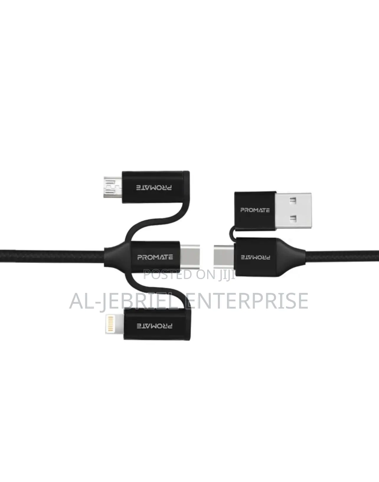 Promate PENTAPOWER 6- In1 Hybrid Multi-Connector Cable
