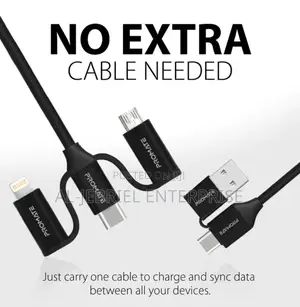 Promate PENTAPOWER 6- In1 Hybrid Multi-Connector Cable