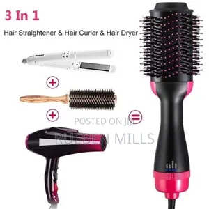 Photo - 3 in One Hair Dryer Straightener Volumizer Hot Air Brush