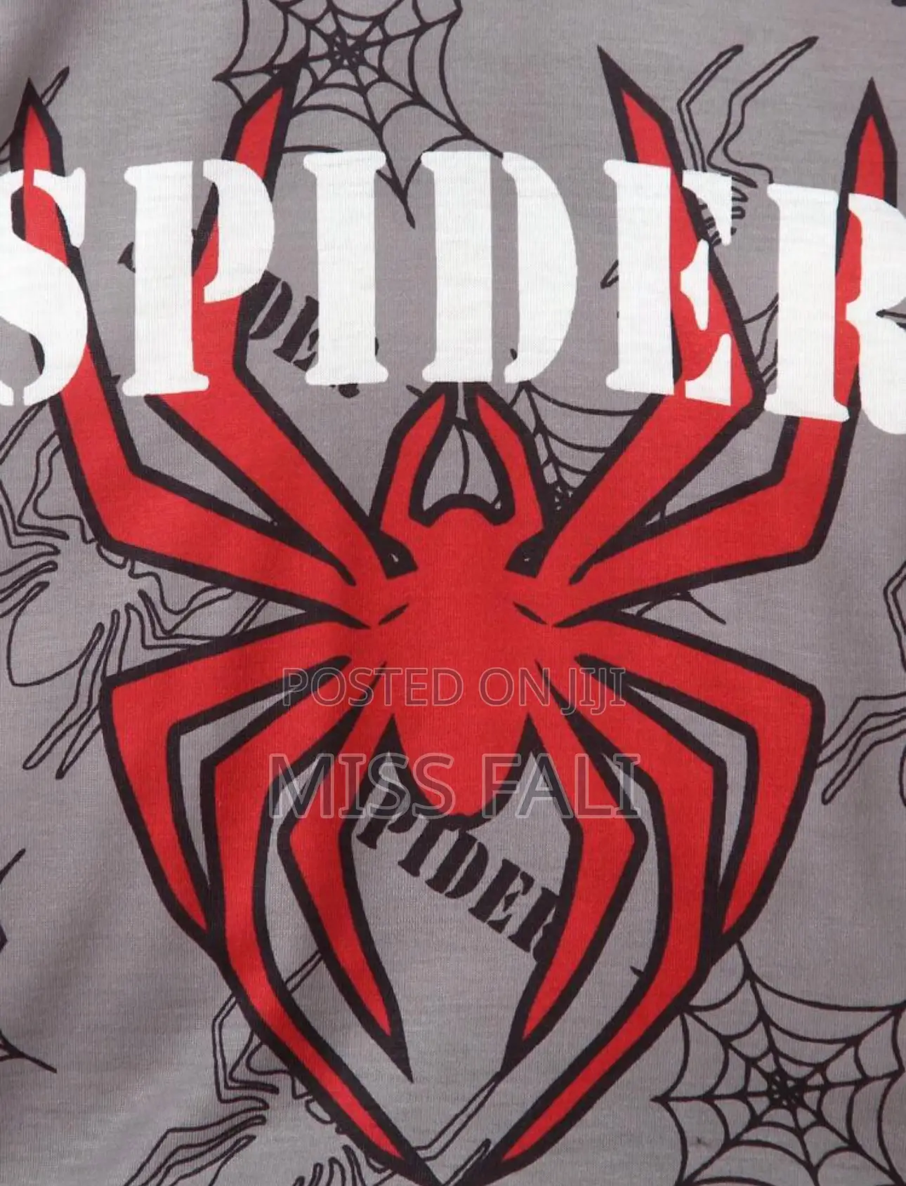 2pcs Spider Print Shirt and Shorts. 7years