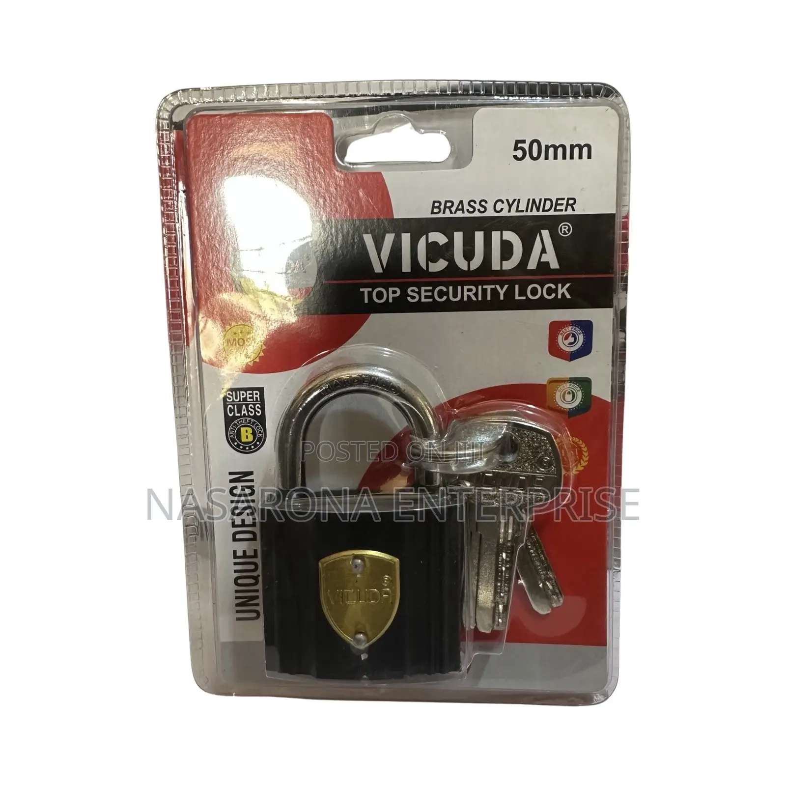 Vicuda Top Security Padlock (50 Mm) Small 12 PCS