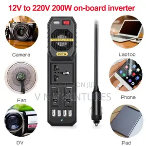 Car Power Inverter AC 12v to 220v - 200w
