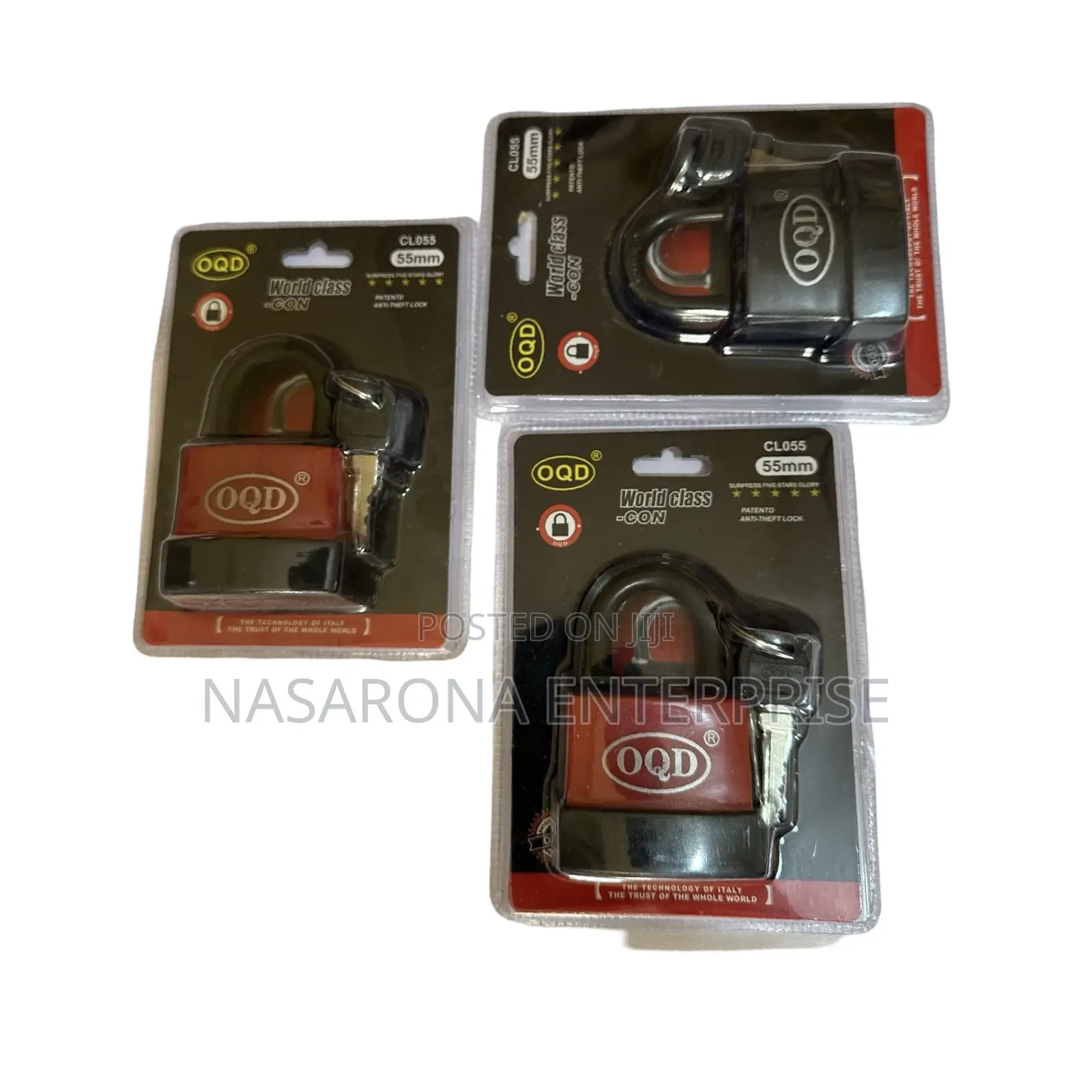 Waterproof Oqd Antitheft Padlock 55mm (6pieces)