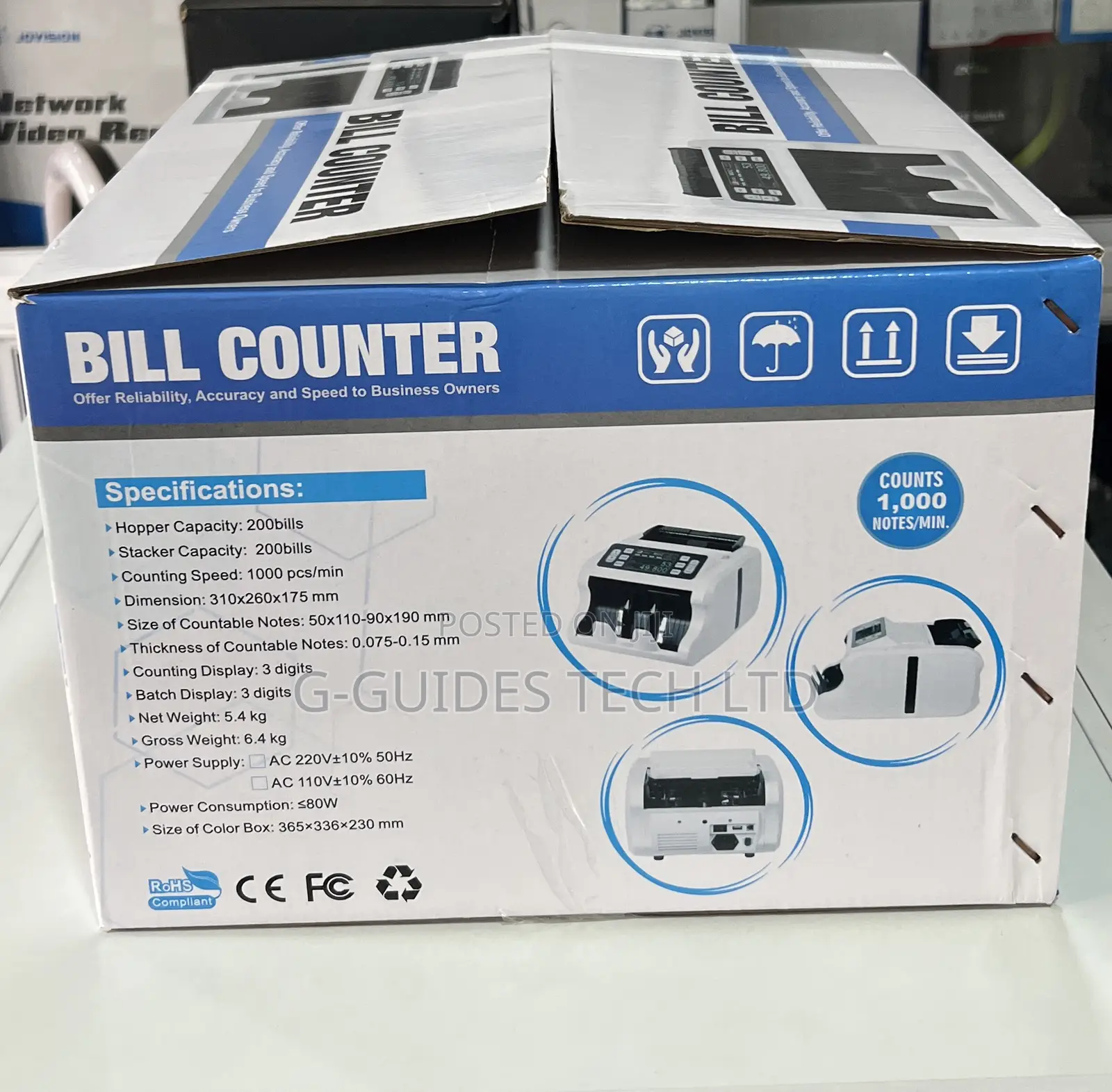 Al-N50 Bill Counter, Money Counting Machine Multi-Currency