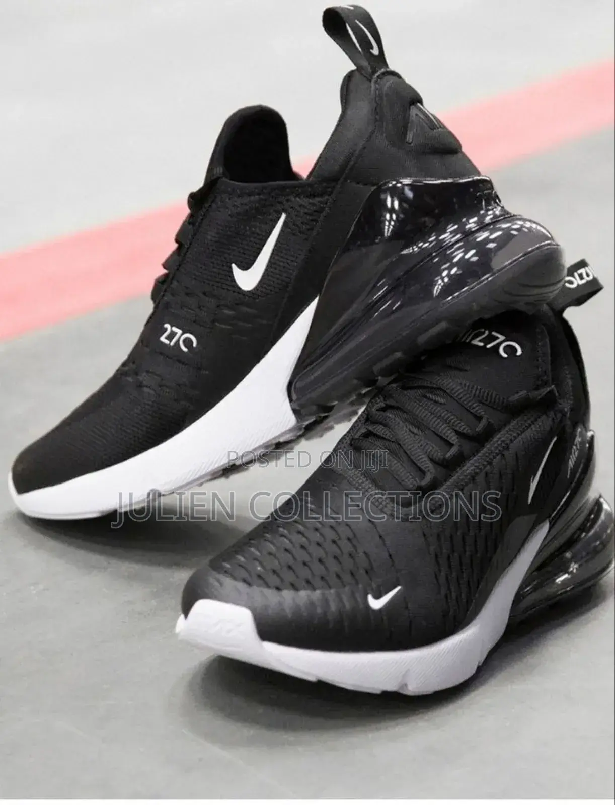 Nike Air Max 270 Black and White Smooth