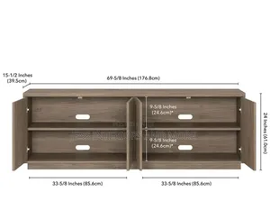 TV Stand (Antique Grey Oak)
