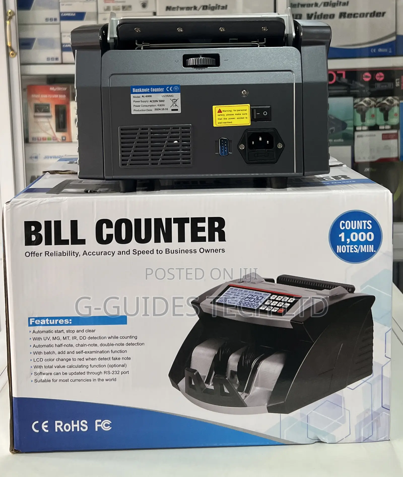 Al-6000 Bill Counter, Money Counting Machine