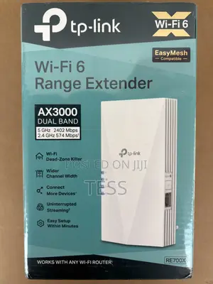 Tp-Link Wifi Range Extender Dual Band Mesh Wi-Fi 6 Re700x