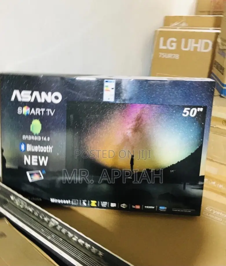 Efficient Asano 50 Inch Uhd Smart Electric Television.