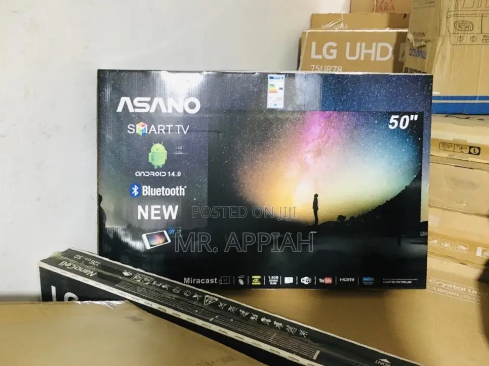Unique Design Asano 50” Uhd Bluetooth Television.