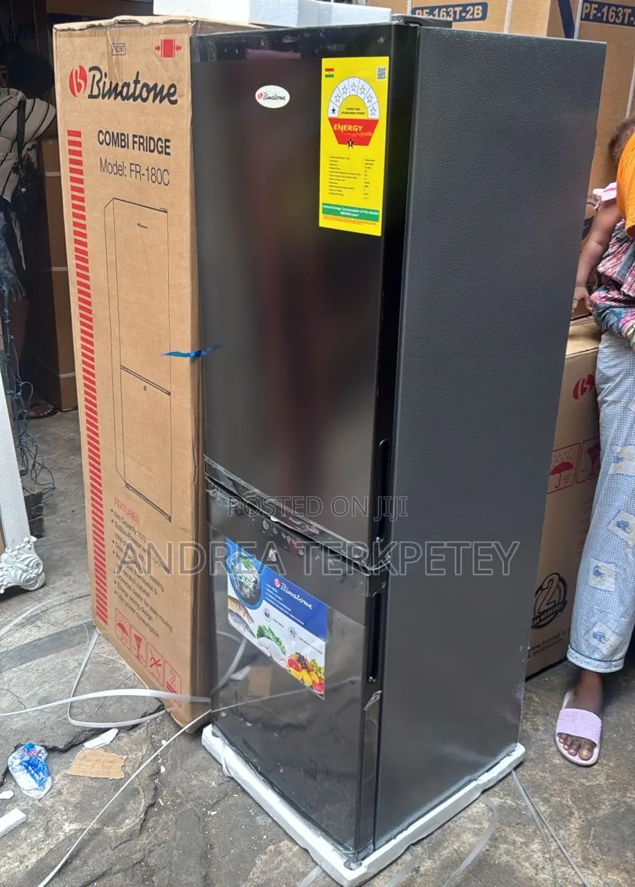 Fridge With Bottom Freezer 157l Binatone