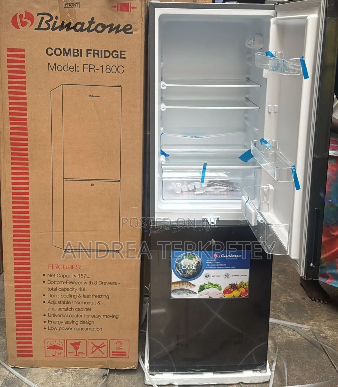 Fridge With Bottom Freezer 157l