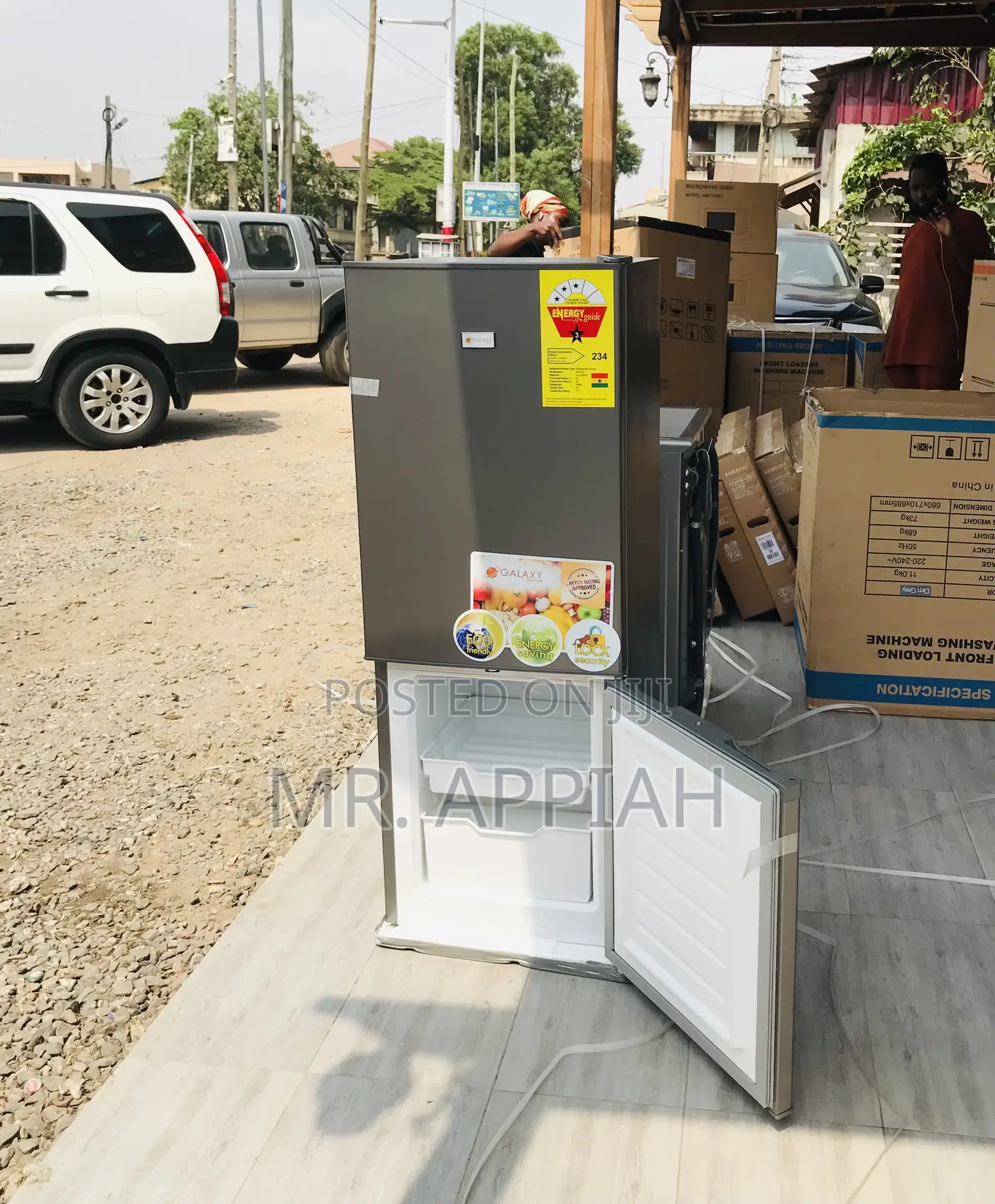 Durable Galaxy GLX-200TM 2 Door Electric Refrigerator.