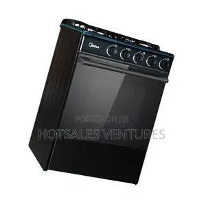 Unique Midea 4 Burner Gas Cooker M-Sniper60 Black