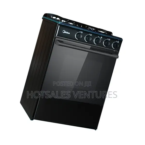 Unique Midea 4 Burner Gas Cooker M-Sniper60 Black
