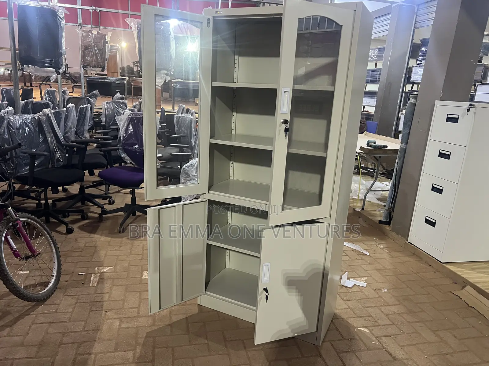 Metallic Office Cabinet